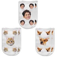 The quality of the picture printed was really clear. Photo Socks Personalized Custom Printed With Faces Of Dogs Etsy Custom Printed Socks Dog Socks Cool Socks