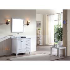 Virta has a wide selection of freestanding and wall mount bathroom vanity collections that are luxurious and beautiful. Ariel Cambridge 37 Inch Left Single Offset Sink White Vanity Set