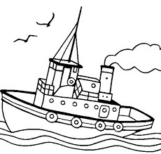 These spring coloring pages are sure to get the kids in the mood for warmer weather. Boat Coloring Pages Sailboat With People Coloring4free Coloring4free Com