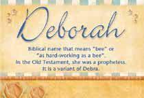 Meaning Of Deborah Names With Meaning Meant To Be Name Origins