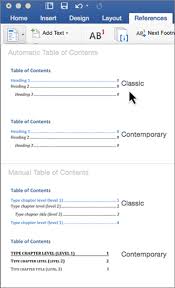 Check spelling or type a new query. Insert A Table Of Contents Office Support