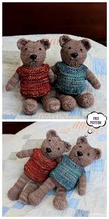 Knit Little Toy Teddy Bear Free Knitting Patterns Knitting Pattern Teddy Bear Knitting Pattern Bear Patterns Free Knitting Toys Easy