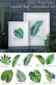 Leaf templates free printable templates coloring pages. Tropical Leaf Free Printable Art Series Of 9 The Happy Housie