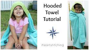 Now the hood is ready to be attached to the bath towel! Great Tutorial On How To Make A Hooded Bath Towel Just Add An Embroidery And I Can Make Tons Of Cool Bath Towels For The Bug Hooded Towel Tutorial Kids Hooded