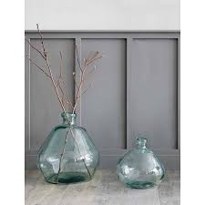 Garden Trading Wells Bubble Vase Wide Recycled Glass Vases Recycled Glass Vase