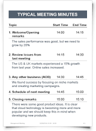 It helps you make the most effective. Meeting Minutes Examples Templates Meetingminutes Com