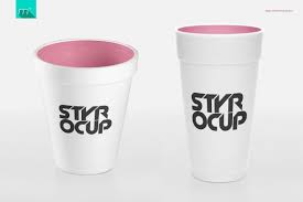 Styrofoam Cup Mock Up Styrofoam Cups Coffee Shop Branding Styrofoam