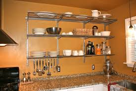 Shelves Wall Mounted Kitchen Shelves Complete Kitchen Design Metal Kitchen Shelves