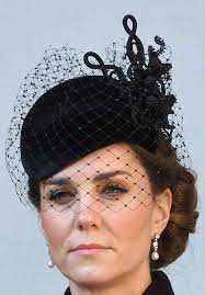 Philip Treacy Black Velvet Hat With Veil In 2021 Hat With Veil Kate Middleton Hats Duchess Kate