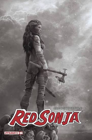 RED SONJA 2023 #8 CVR O 1:10 FOC INCV BARENDS B&W