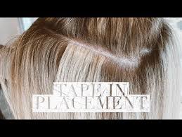 I want hair extensions but where do i go? Tape In Extension Placement For Fullness Highlights Youtube