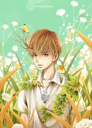 緑系イラスト オシャレ格好いい男の子漫画 ハンサムな男子アニメ イラスト アニメ 漫画