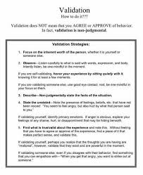 Self Validation Dialectical Behavior Therapy Therapy Counseling Counseling Techniques