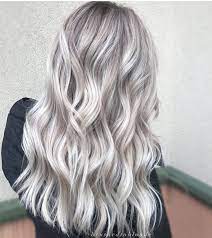 If you want to achieve a brighter effect, use an even lighter hair color to the tips. Ashy Platinum Blonde Icy Blonde Hair Grey Blonde Hair Silver Blonde Hair