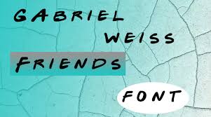 Friends font with dots for cricut. Gabriel Weiss Friends Font Free Download