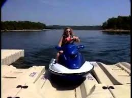 You drive your jet ski into the docking space, attach your ski to the back of the boat in seconds via 2 boat buckles, and take off. Ez Dock Seadoo Jetski Pwc Lift Ez Port Youtube