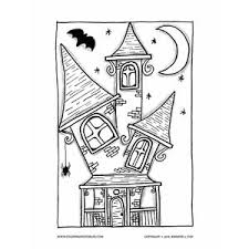 Are you looking for unblocked games? Haunted House Coloring Page