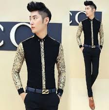 Black And Gold Dress Shirt Mens Aliexpress Com Buy Hot Sale Slim Fit Man Unique Collar Elegant Dress Shirt Office Work Fashi African Men Fashion Mens Fashion Summer Outfits Gold Dress Shirt