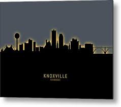 The knoxville, tennessee skyline seen from across the river at sunset on july 21st, 2017. Knoxville Art Pixels
