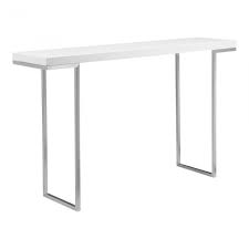 White console table dining table classic consoles aging metal modern glass entryway tables living room storage furniture. Repetir Console Table White Lacquer Console Tables Moe S Wholesale Contemporary Console Table Moe S Home Collection Steel Console Table