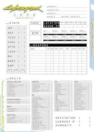 Cyberpunk 2020 Character Sheet V2 0 Fan Made Album On Imgur Cyberpunk 2020 Character Sheet Cyberpunk Rpg