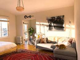 A 400 Square Foot San Fran Studio Has The Cutest Checkered Floor Apartment Decor Studio Apartment Decorating Home