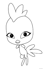 These are small unusual creatures with big heads and able to fly. Orikko Kwami Coloring Pages Printable