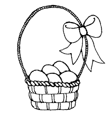 Easter basket clipart black and white. Easter Basket Clipart Black Easter Basket Clipart Easter Printables Free Easter Coloring Pages