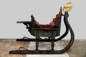 Get the best deals on antique coffee tables. Hand Painted Antique Sleigh With Golden Horse For Sale At Pamono