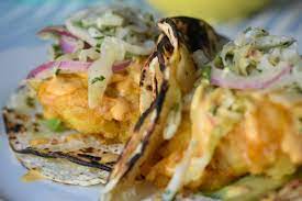Dip the filets in egg then the breadcrumb flour mix. Crispy Fish Tacos The Sofrito Project