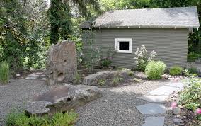 A complete landscape design to replace a portion of the lawn and replace with decomposed granite pathways and garden rooms for peaceful relaxation in a beautiful garden setting. Gravel Options For Patios And Paths Pacific Garden Design