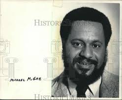 1985 Press Photo Alderman Michael McGee, Milwaukee