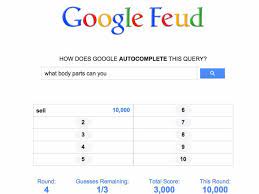 The results are pulled directly from google's autocomplete. Google Feud Online Game