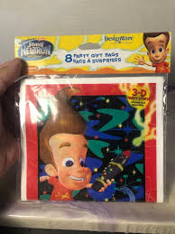Vintage Jimmy Neutron Boy Genius Party Gift Bags Pack of 8 