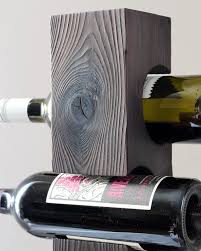 Shou Sugi Ban Tabletop Wine Rack Table Top Wine Rack Wine Rack Hanging Wine Rack