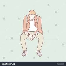 A Man With A Backpack Is Sitting On The Road And Resting Hand Drawn Style Vector Design Illustrations Ad Spon In 2020 Illustration Design Vector Vector Design
