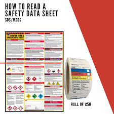 A safety data sheet (sds), material safety data sheet (msds), or product safety data sheet (psds) is a document that lists information relating to occupational safety and health for the use of various substances and products. How To Read A Safety Data Sheets Sds Msds Poster 24 X 33 Inch Uv Coated With Sds Msds Sticker Roll Of 250 Poster And Sticker Amazon Ae Industrial Scientific