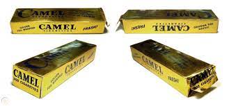 Prompt shipping all over the usa! Vintage Carton Of 200 Camel Cigarettes Sea Stores Stamp Ww2 Gold Foil 1881160106