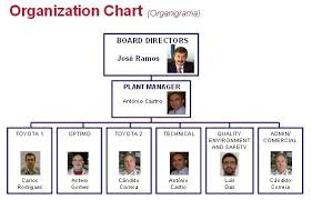 Organization Structure Chart Of Toyota