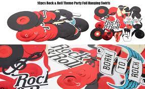 See more ideas about rock n roll party, party, rock star party. Amazon Com Rock And Roll Themed Birthday Party Decoration Rock Star Foil Swirl Happy Birthday Banner Tassel Paper Garlands Tissue Pom Poms Decor 40pcs Easy Joy Home Kitchen