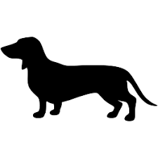 Black And White Dachshund Face Clipart Dachshund Silhouette Tegninger Dyr Vinyl