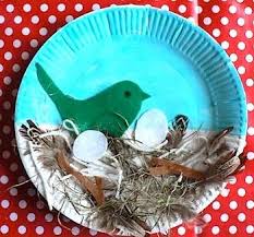 Paper Plate Bird Crafts For Kids Diy Kids Crafts Diy Spring Bird S Nest Paper Plate Craft Paper Plate Crafts For Kids Bird Crafts Crafts For Kids