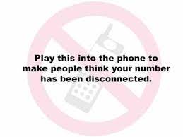 Having problem with phone line not disconnecting. Disconnected Phone Message Stop Telemarketers Youtube
