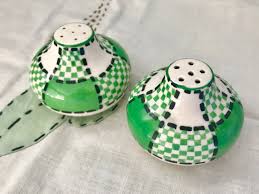 Black And White Checkered Salt And Pepper Shakers Your Place To Buy And Sell All Things Handmade Vintage Tea Towels Spring Table Decor Salt And Pepper Set