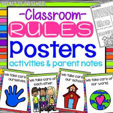 So which preschool classroom rules should you introduce to your students, and how establishing these rules will help build the foundation for a strong classroom community and will support. Rainbow Design Classroom Rules For Preschool Pre K And Kindergarten