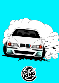 Bmw E39 M5 Drift King Illustrator Art Bmw Art Art Cars Bmw Wallpapers