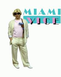 Cue the flamingos and the synthesizer music. Costume Miami Vice Don Johnson 80s Tv Fancy Dress