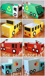 Caminhao A Pedal Truck Junior Magic Toys Box Car Tutorial Part 2 Larger Truck Boys Valentines Boxes Diaper Box Cardboard Crafts