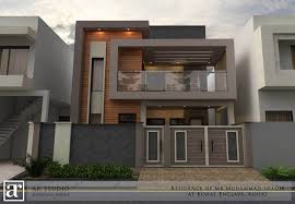 10 Marla House Architecture Contemporary 3d Front Elevation Duplex House Design Bungalow House Design Contemporary House Design