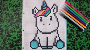 Handmade pixel art how to draw kawaii unicorn pixelart youtube. Pixel Art Licorne Kawaii Re Up Meilleure Image Youtube